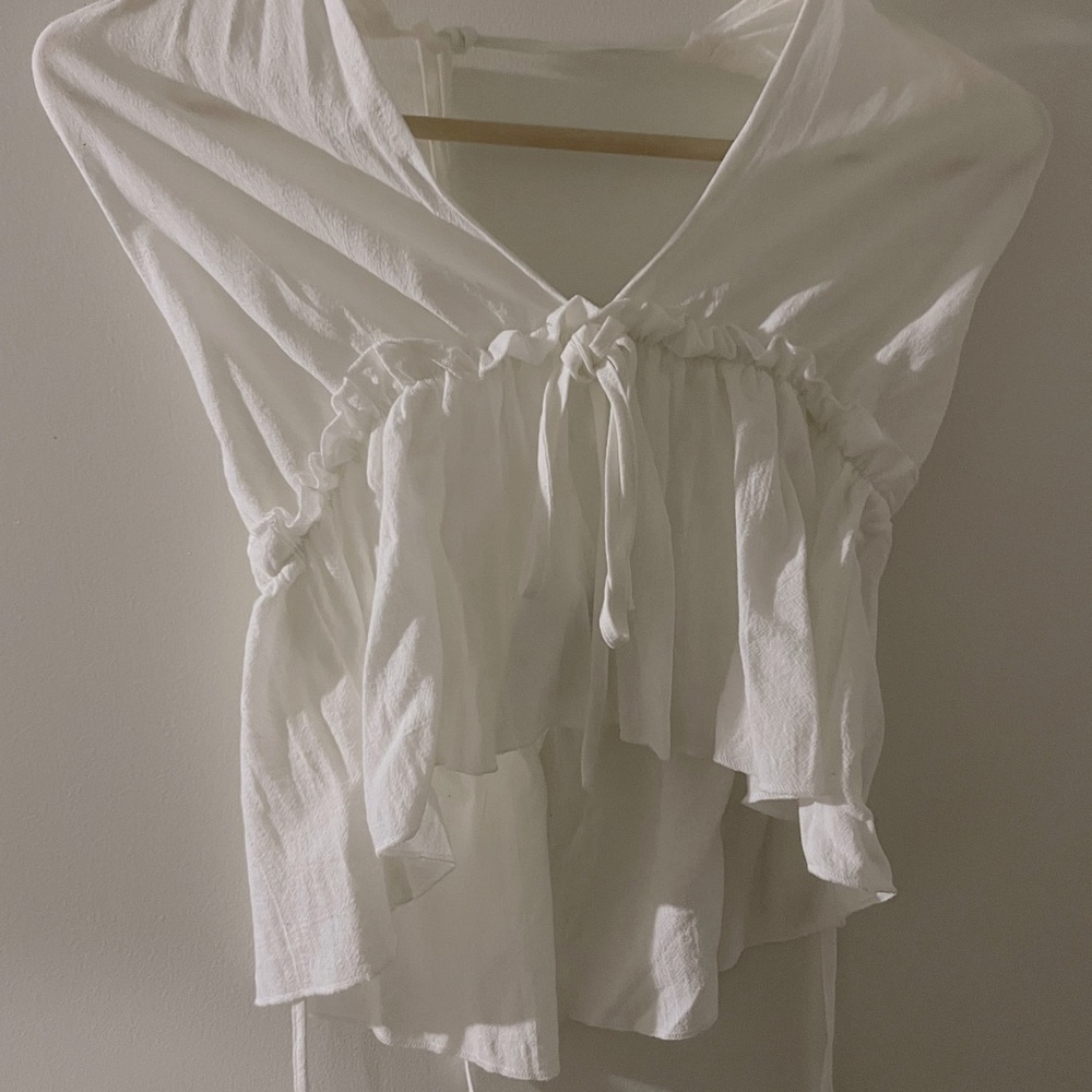 White halter top